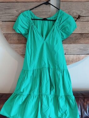 Banana Republic Teal Off-Shoulder Top